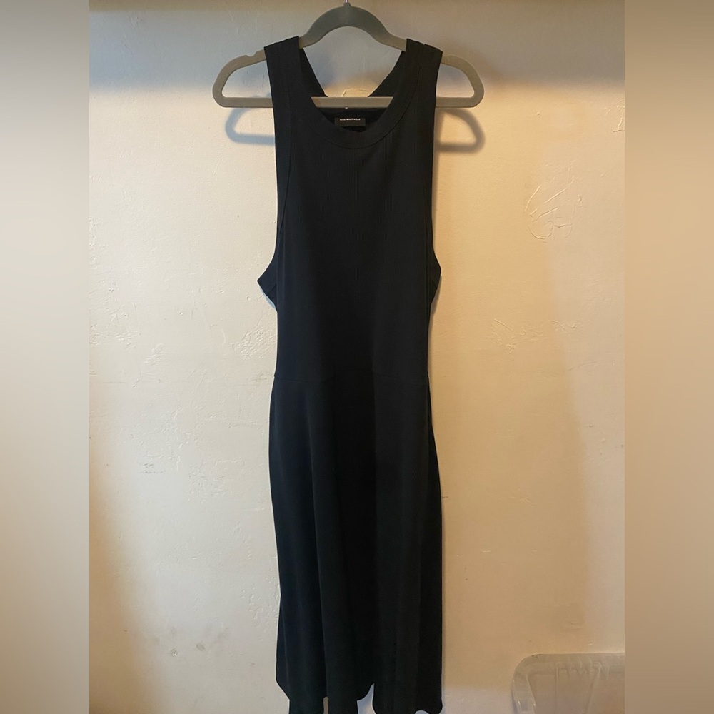 Who What Wear Black Midi Dress